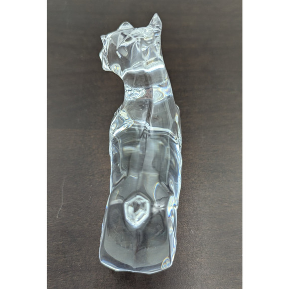 Baccarat Crystal Scottie Scottish Terrier Dog Puppy Figurine Paperweight France - Picture 7 of 12
